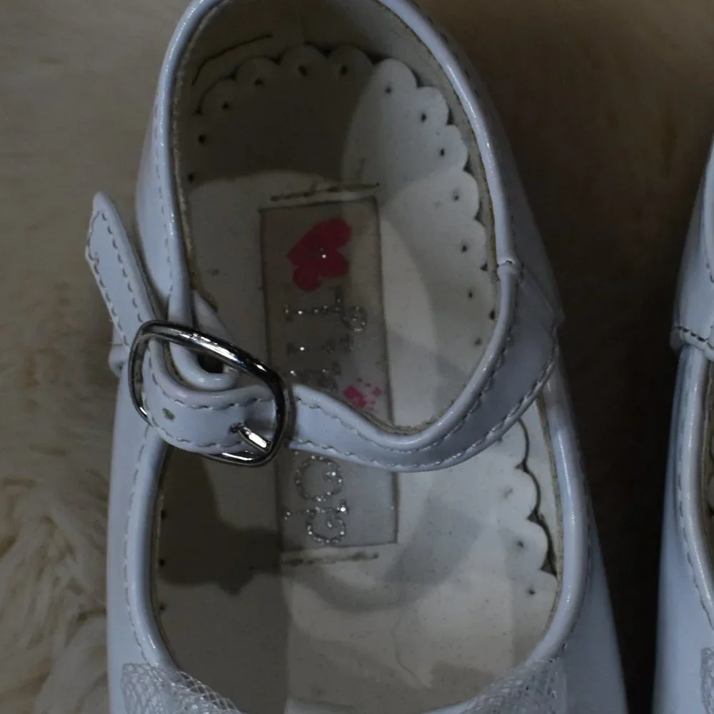 Baby Girls White Dress Shoes Size 3